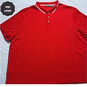 Pre-Loved: 5X Perry Ellis Short Sleeve Red Polo 👕(#69)